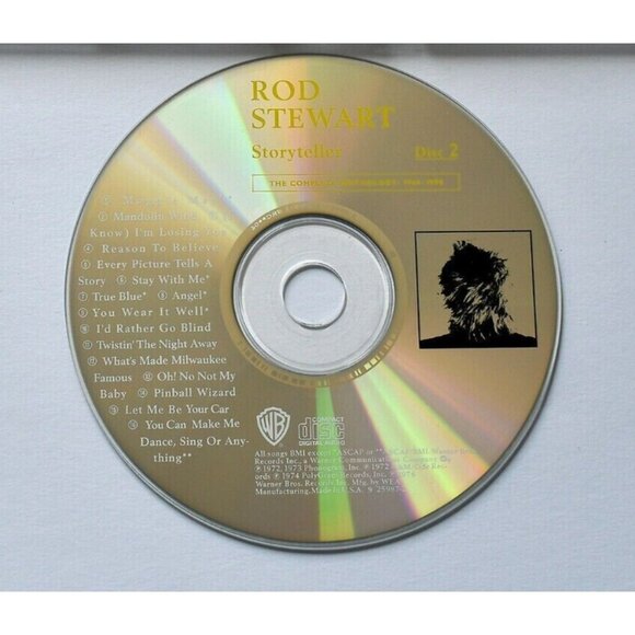 CD ROD STEWART Storyteller Disc 2 Reason Believe 1990 16 Track Maggie May - Picture 2 of 5